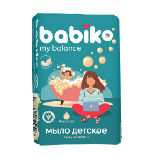BABIKO My balance Мыло твердое детское Натуральное 100г